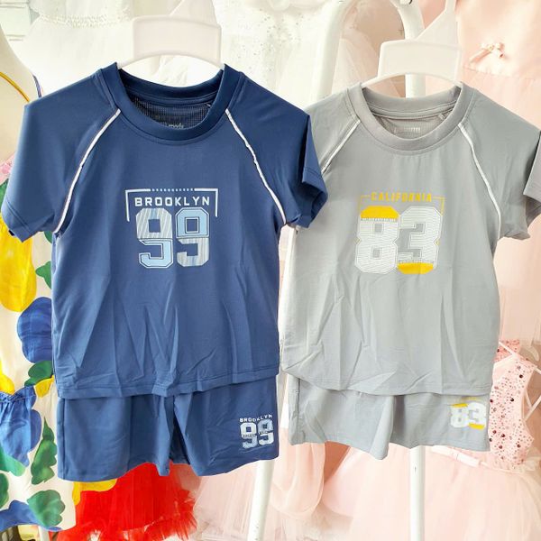  Đồ bộ đùi thể thao poly thông hơi cao cấp cho bé trai  DK04 _ Beekids 