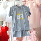  Đồ bộ đùi thể thao poly thông hơi cao cấp cho bé trai  DK04 _ Beekids 