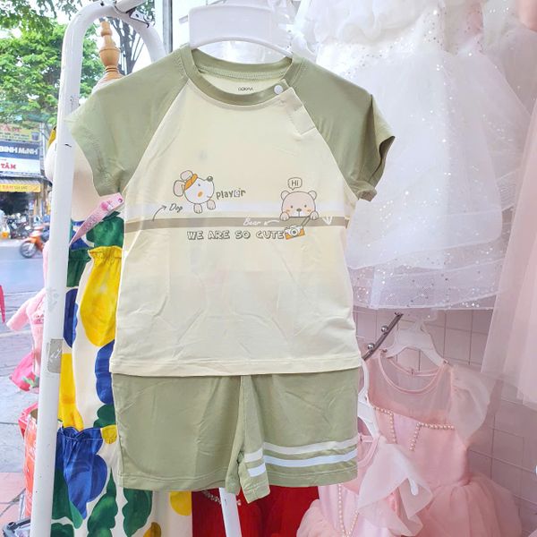  DK02 _ Đồ bộ đùi cho bé trai và bé gái từ 6kg đến 14kg họa tiết hoạt hình đáng yêu _ Beekids 