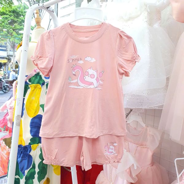  DK02 _ Đồ bộ đùi cho bé trai và bé gái từ 6kg đến 14kg họa tiết hoạt hình đáng yêu _ Beekids 