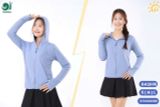  Áo khoác chống nắng cao cấp cho nữ chất mềm mại, thoáng mát chống nắng UPF 50+ K09 _ Beekids 