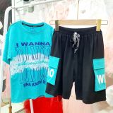  DB23 _ Đồ bộ thun cotton bé trai túi hộp in chữ Dance siêu ngầu_ Beekids 