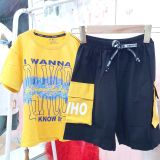  DB23 _ Đồ bộ thun cotton bé trai túi hộp in chữ Dance siêu ngầu_ Beekids 