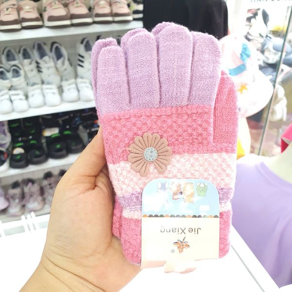 PK13_ Găng tay len giữ ấm cho bé gái và bé gái từ 3 đến 14 tuổi nhiều màu dễ thương _ Beekids 