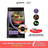 Thức ăn hạt Supercoat vị thịt gà cho chó trưởng thành - Vóc nhỏ (400g, 1.4kg, 8kg)