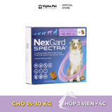 NEXGARD SPECTRA® size L cho chó từ 15.1-30 kg (4g/viên x 3 viên/hộp)