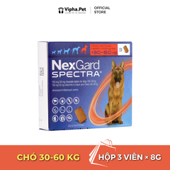 NEXGARD SPECTRA® size XL cho chó từ 30.1-60 kg (8g/viên x 3 viên/hộp)