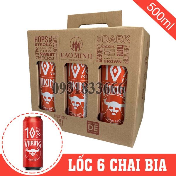 [LỐC 6] Bia Đức Viiking 10% lon 500ml