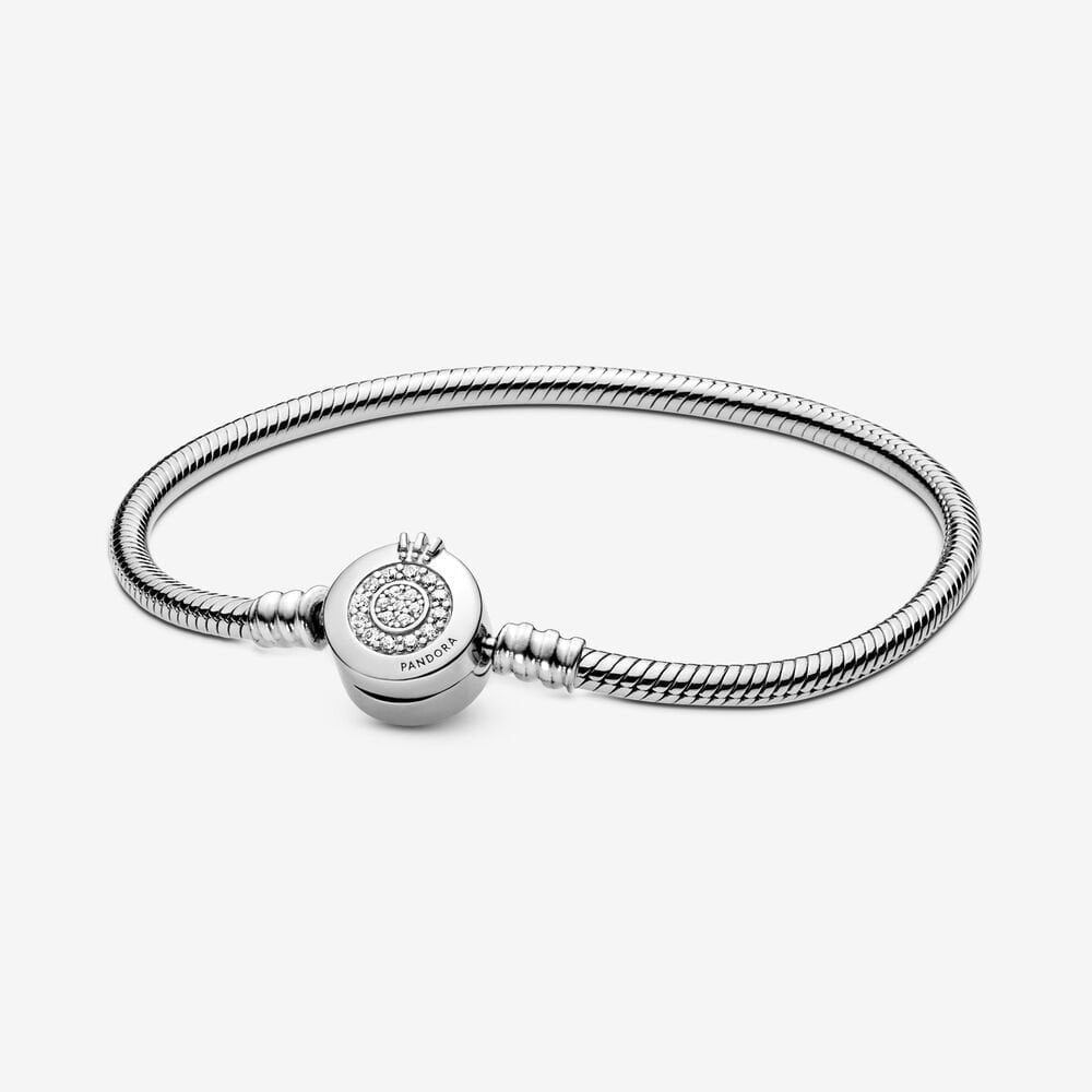 [giá độc quyền] vòng pandora moments bạc khóa crown o - Pandora
