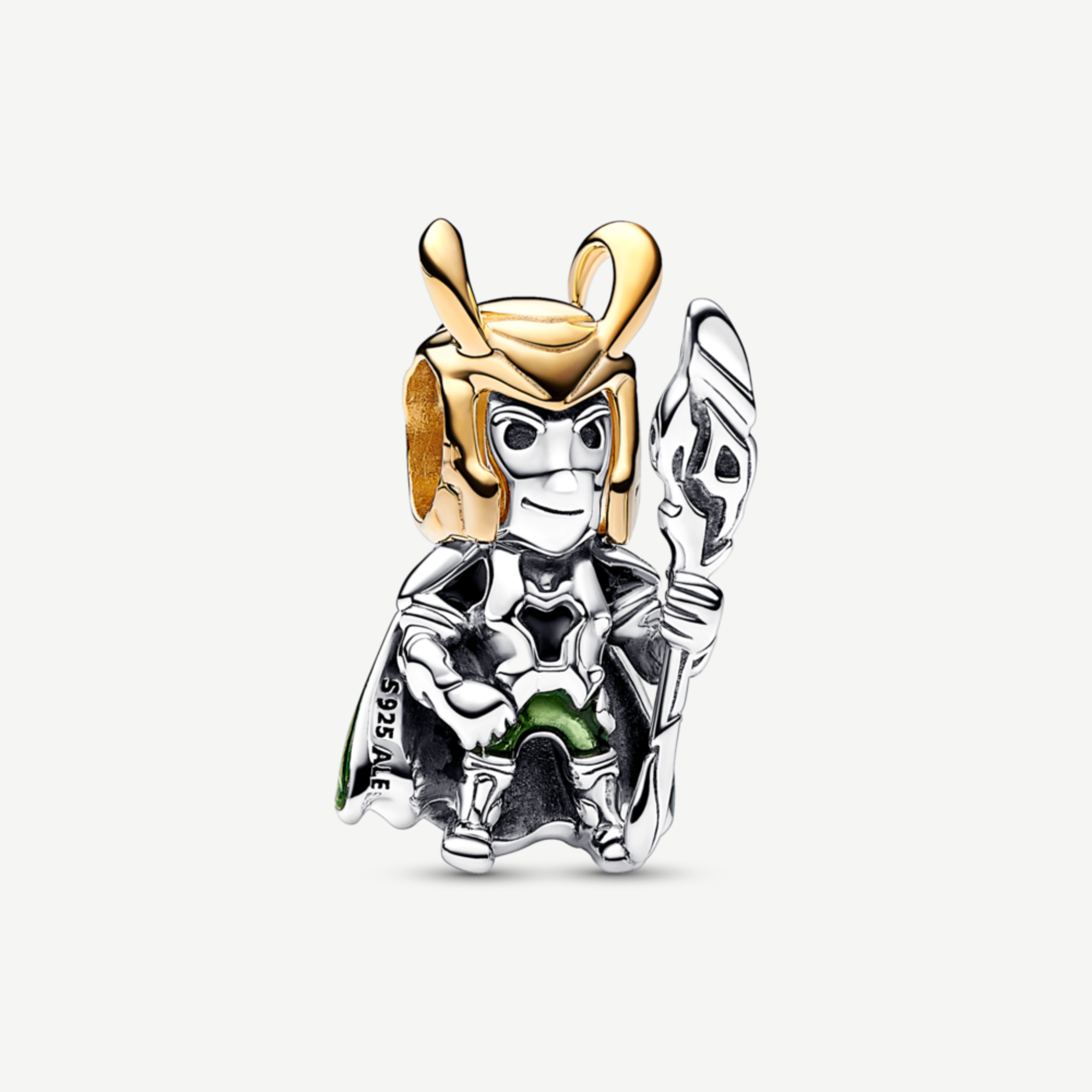 Charm Mạ Vàng 14k Marvel x Pandora Nhân Vật Loki - Pandora