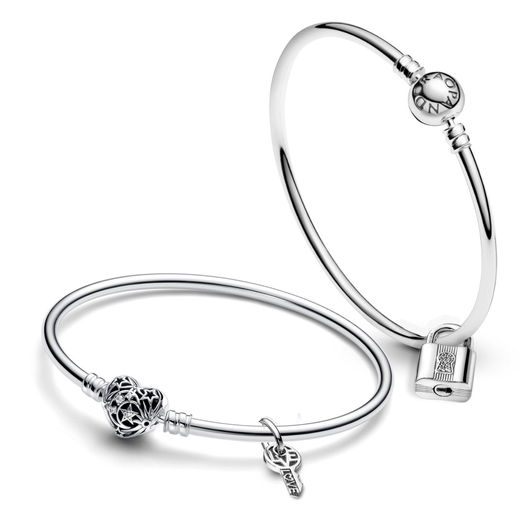 Vòng Đôi Khóa Tình Yêu Khắc Thông Điệp - Pandora