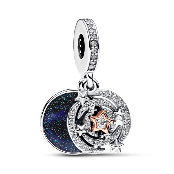 Charm Pandora Moments Two-Tone Dải Ngân Hà Và Sao Băng – Pandora Việt Nam