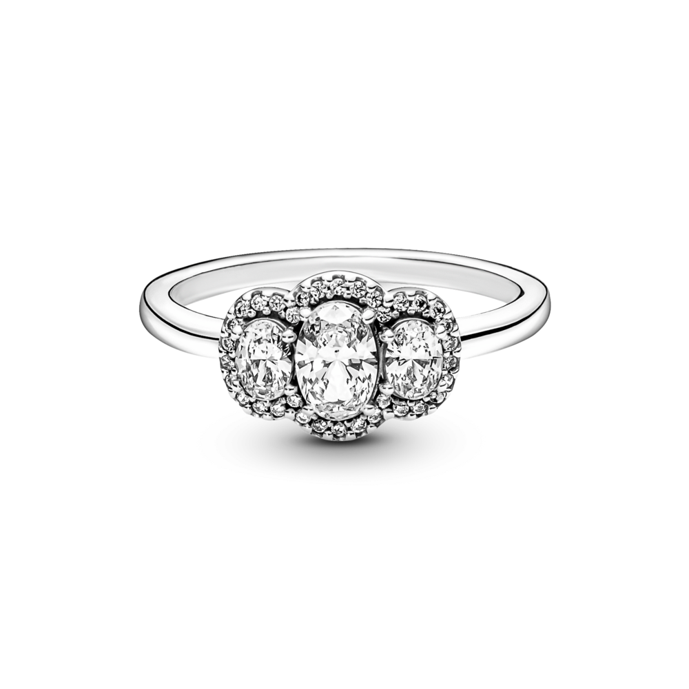 Nhẫn Bạc Pandora Timeless Đính 3 Viên Đá - Pandora