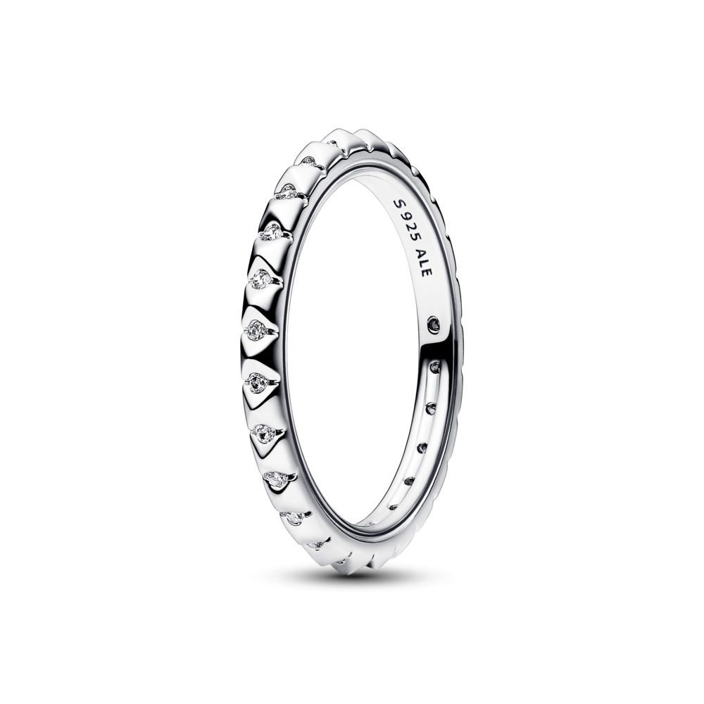 Nhẫn Pandora ME Bạc Kim Tự Tháp Đính Đá - Pandora