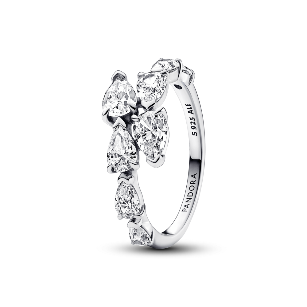 Nhẫn Bạc Pandora Timeless Đan Chéo Đính Đá - Pandora