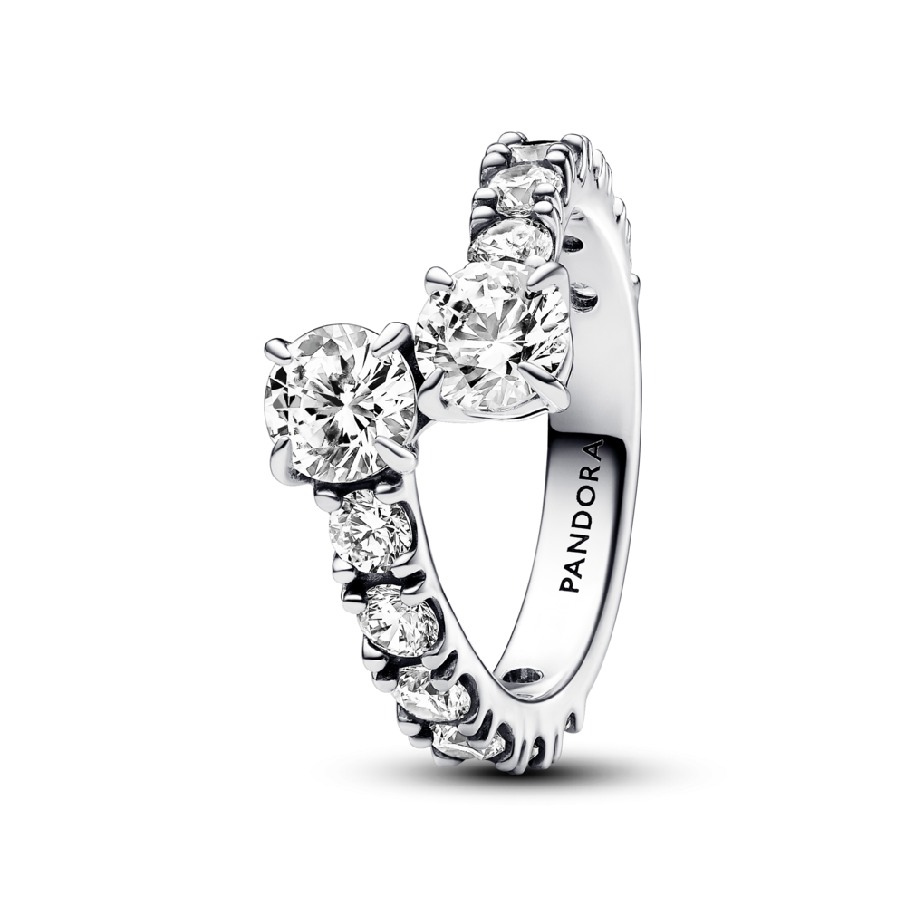 Nhẫn Pandora Timeless Đính Đá Chéo Lấp Lánh - Pandora