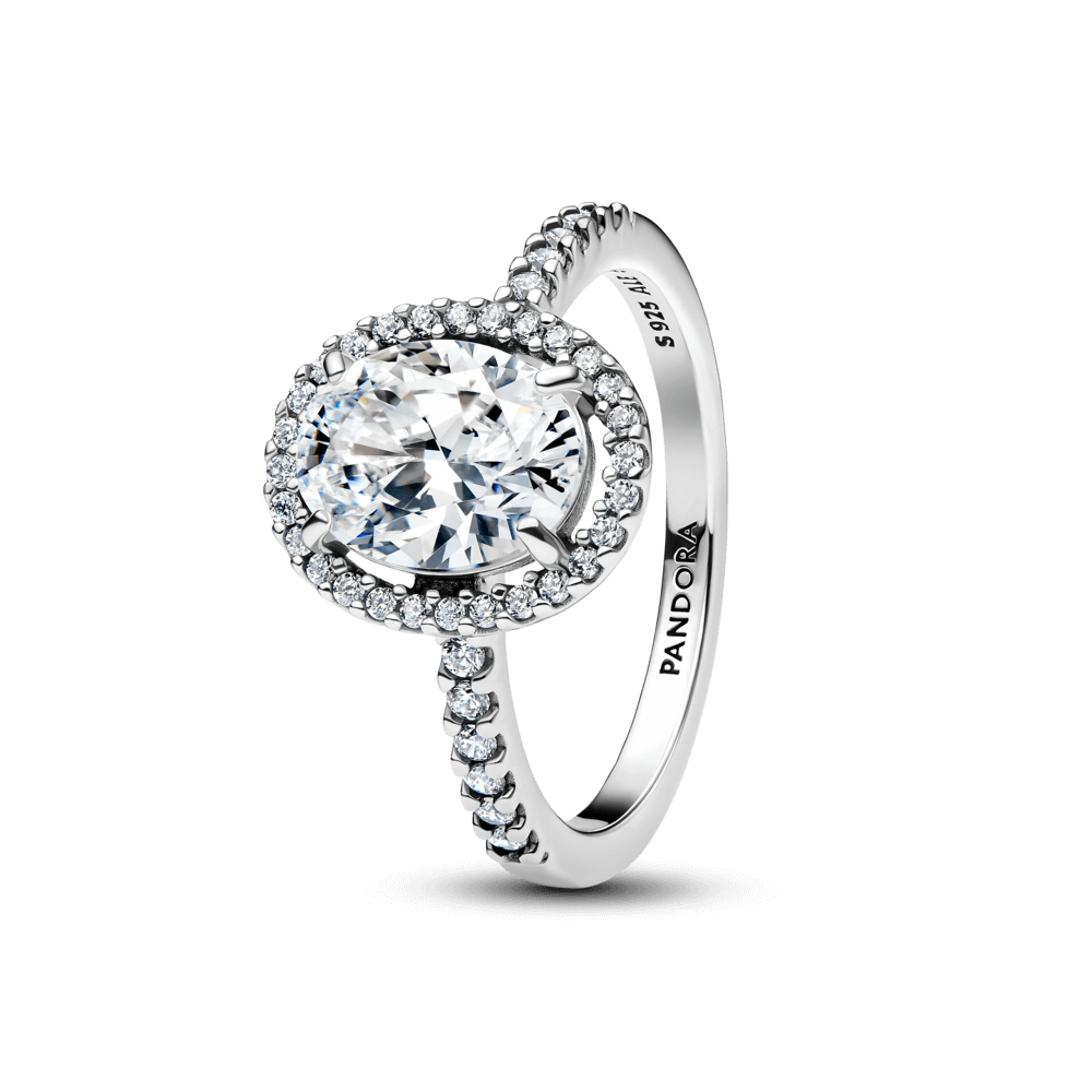 Nhẫn Timeless Bạc Halo Đính Đá Lấp Lánh - Pandora