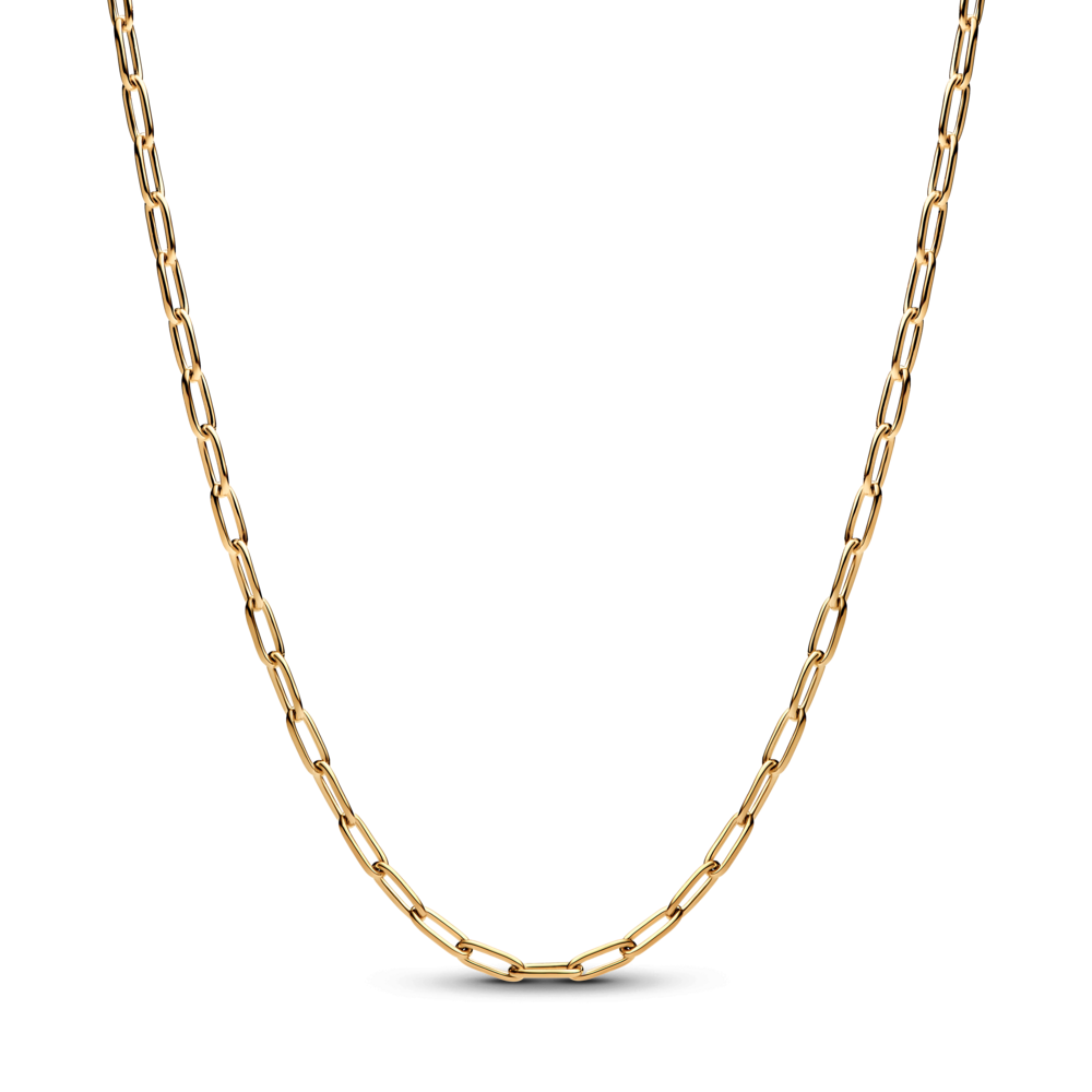 Dây chuyền pandora mạ vàng 14k mắt xích dài chữ nhật - Pandora