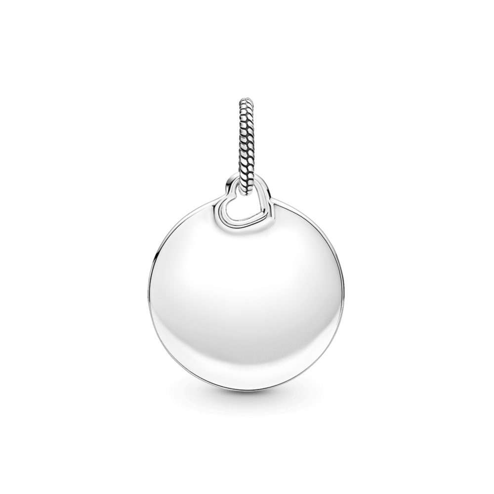 Mặt Dây Chuyền Bạc Hình Tròn Khắc Chữ - Pandora