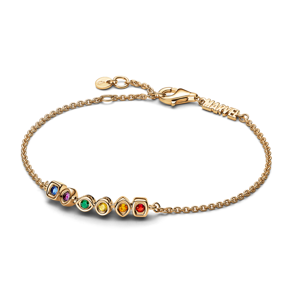 Vòng tay marvel x pandora mạ vàng 14k đá vô cực quyền năng - Pandora