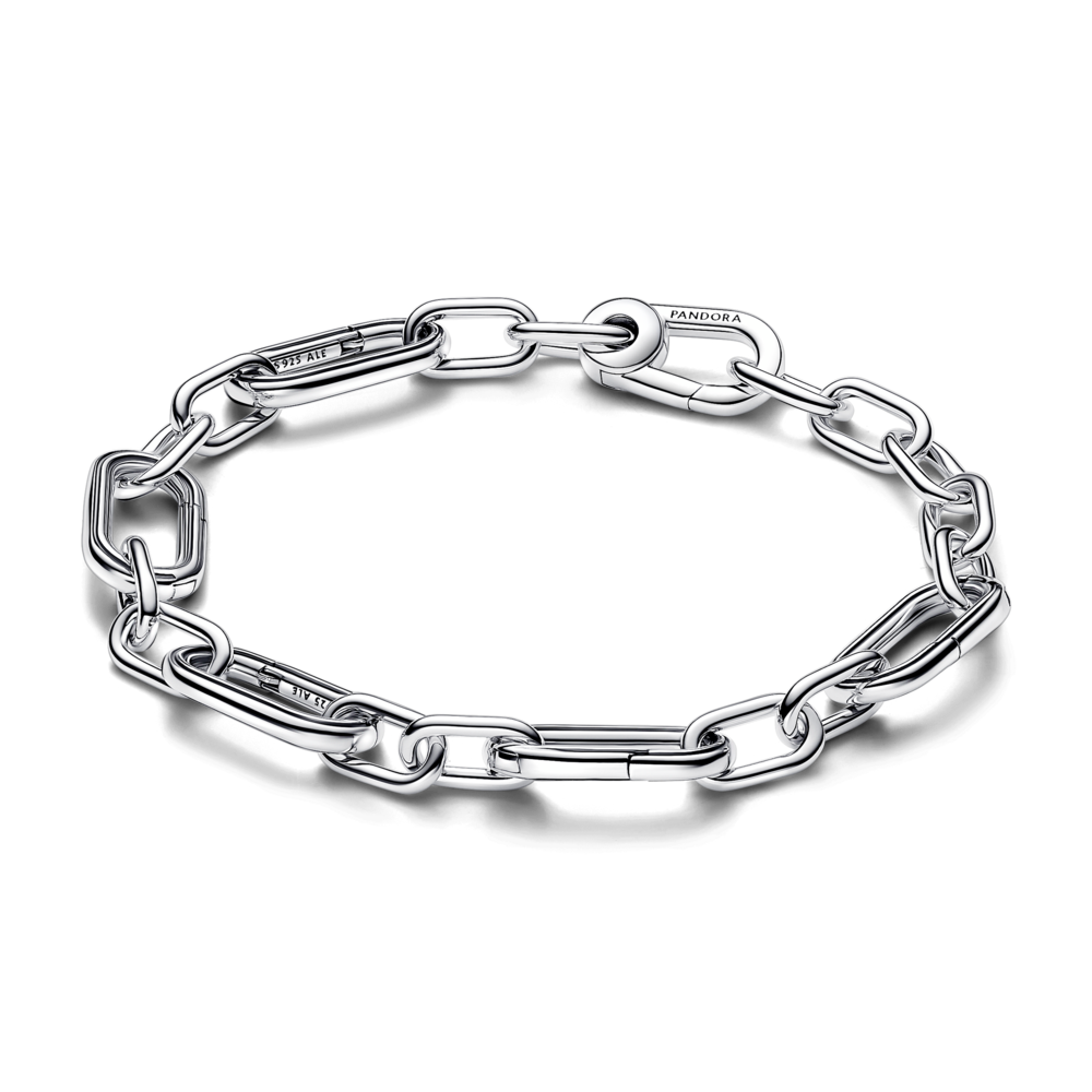 [giá độc quyền] vòng tay pandora me bạc dạng mắt xích 5 khóa mở - Pandora