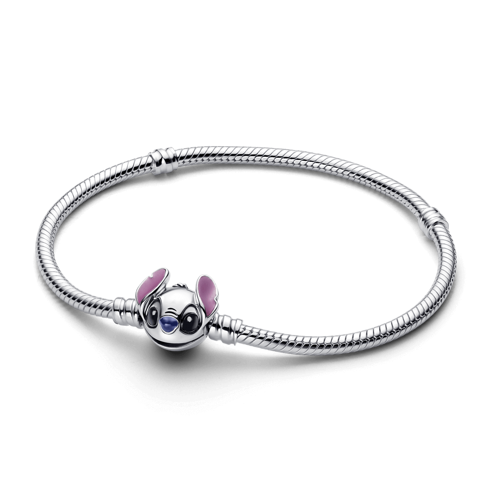 Vòng tay bạc disney x pandora khóa stitch xanh - Pandora