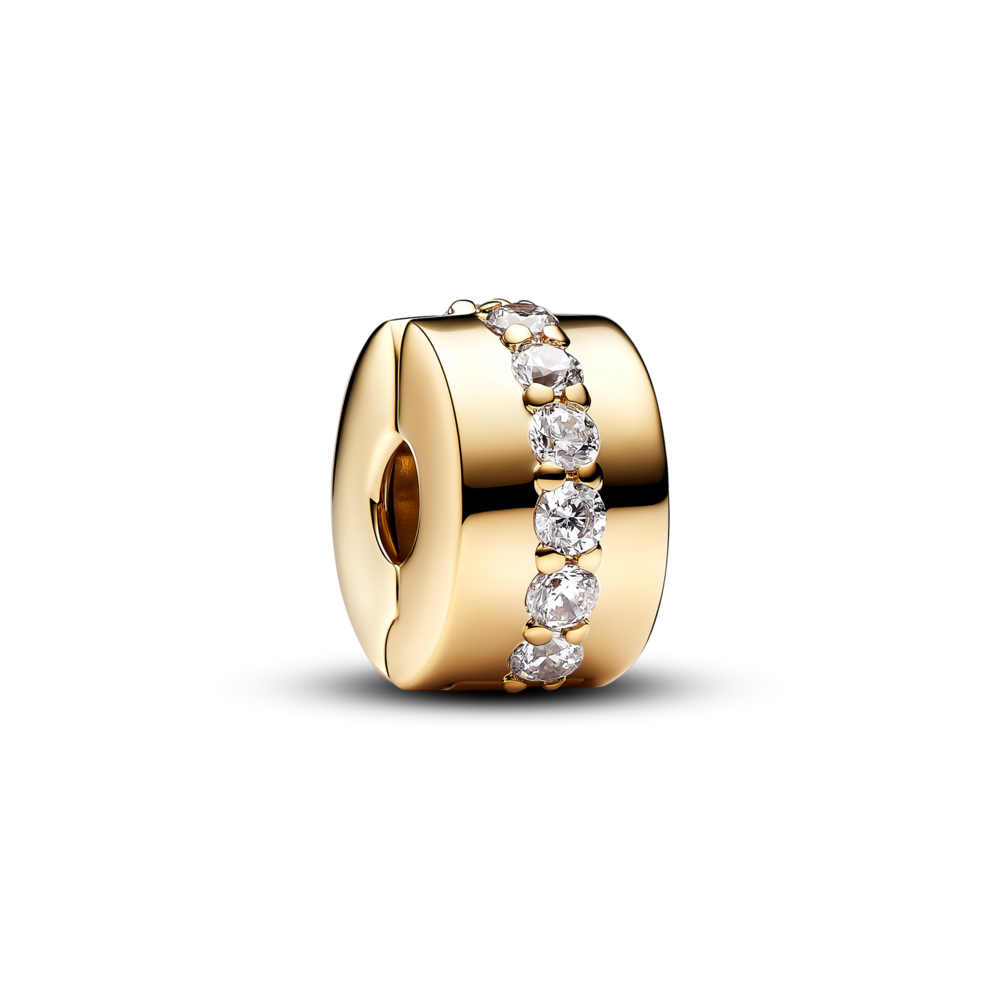 Charm Bấm Pandora Mạ Vàng 14k Đính Hàng Đá - Pandora