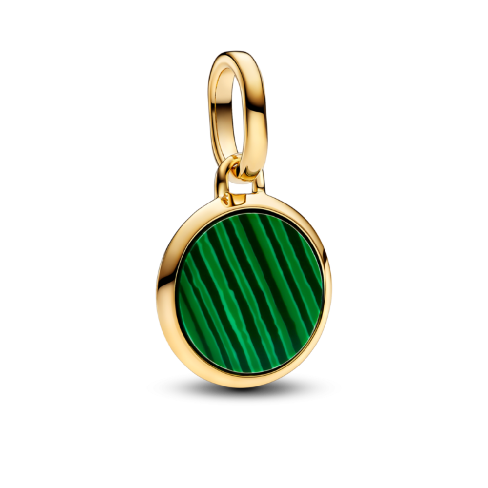 Charm Treo Mạ Vàng 14K Rùa Xanh Malachite - Pandora