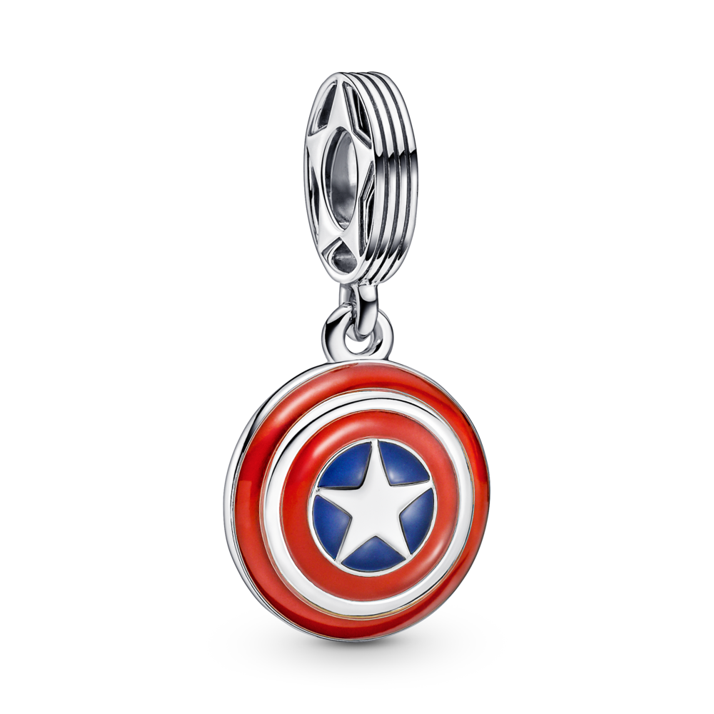 Charm Bạc Marvel x Pandora Captain America Khiên Chính Nghĩa - Pandora