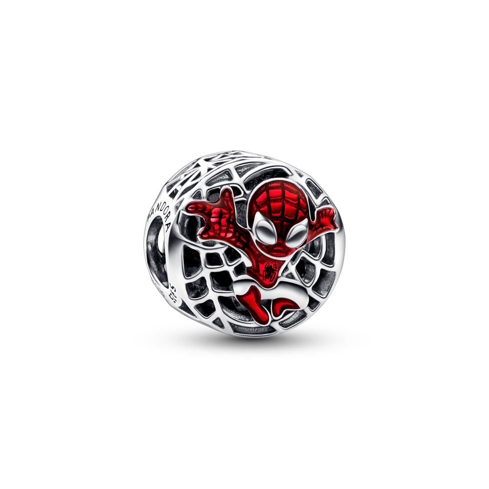 Charm bạc marvel x pandora điêu khắc người nhện - Pandora