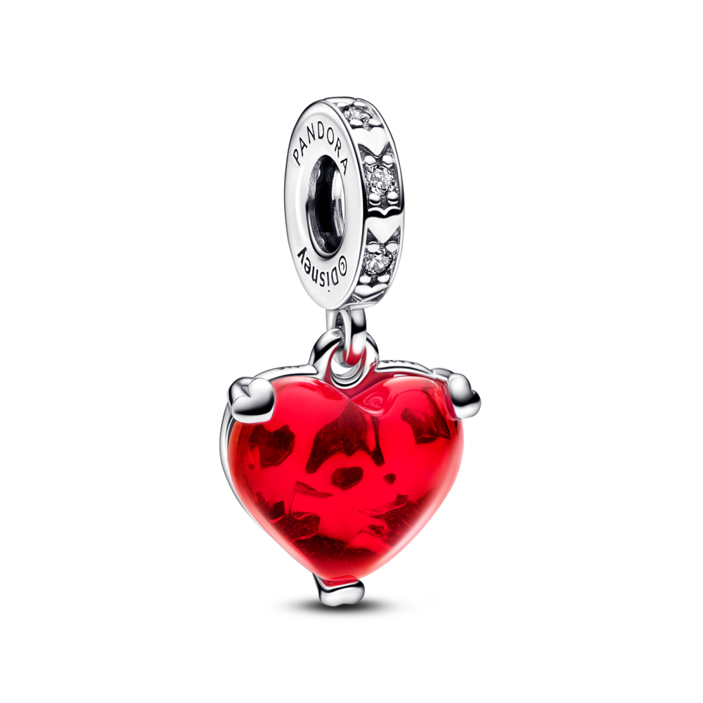 Charm bạc disney x pandora murano mickey và minnie lãng mạn - Pandora