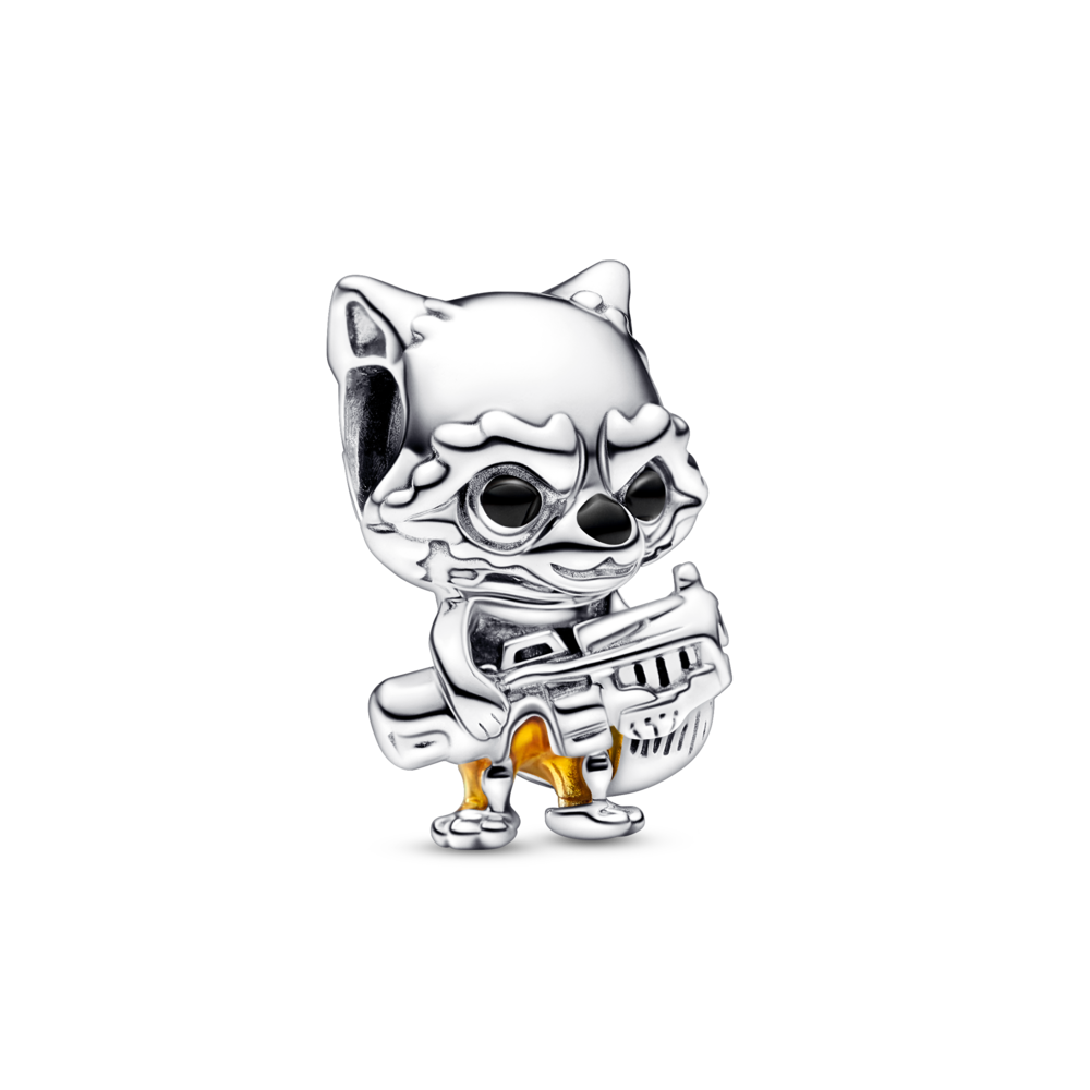 Charm Bạc Marvel x Pandora Nhân Vật Gấu Mèo Rocket - Pandora