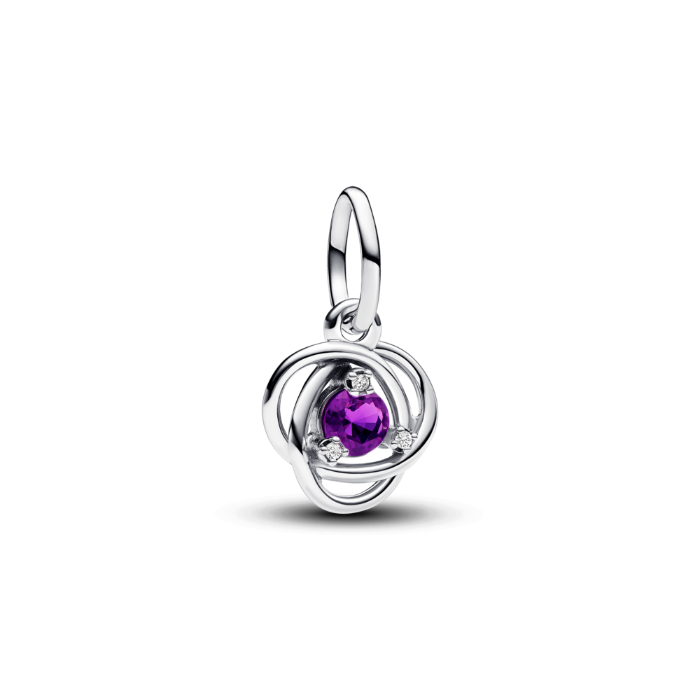 Charm Treo Đính Đá Tím Mộng Mơ Tháng 2 - Pandora