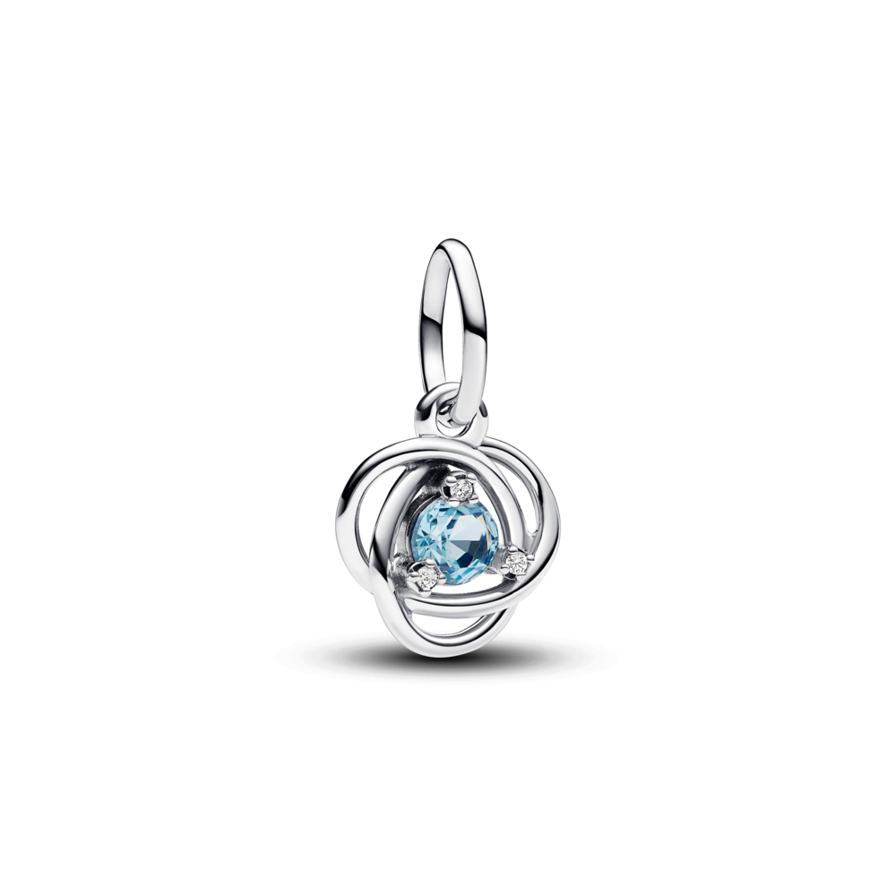 Charm Treo Đính Đá Xanh Đại Dương Tháng 3 - Pandora