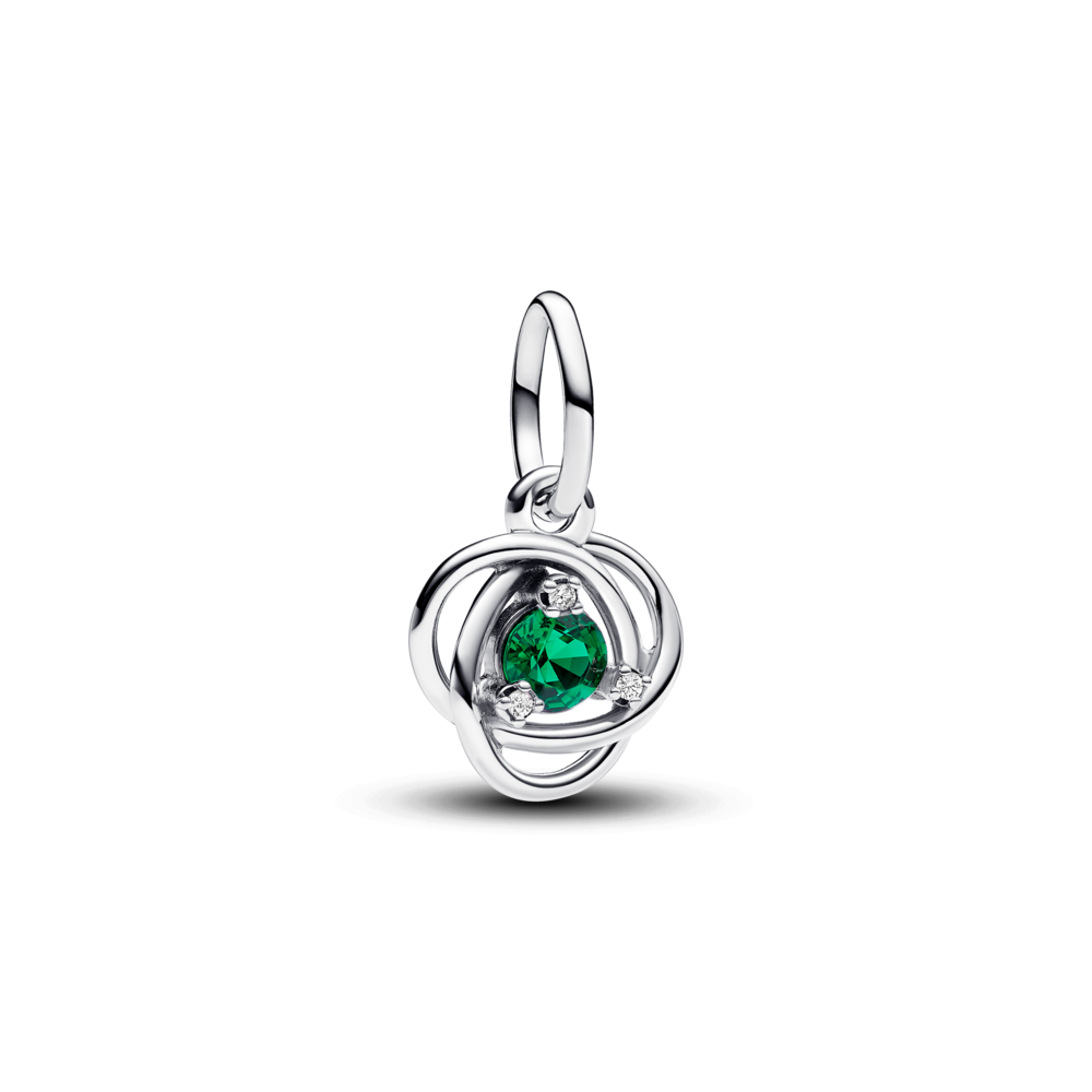 Charm treo đính đá xanh lá đậm tháng 5 - Pandora