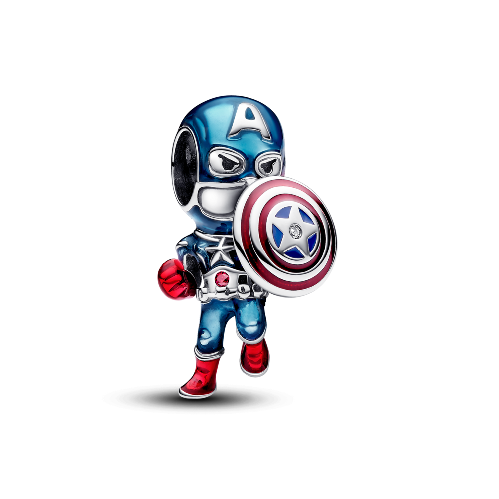 Charm Bạc Pandora Marvel Hình Captain America - Pandora