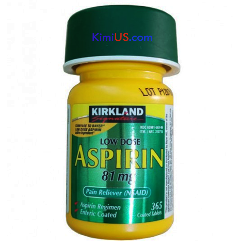 Cách dùng Aspirin 81mg (Low dose) Kirkland - USA 