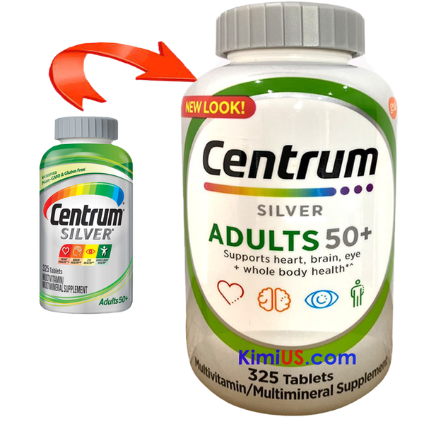  Centrum Silver Adults 50+ 325 viên - TPCN bổ sung Vitamin khoáng chất cho nam/nữ trên 50 tuổi của Mỹ 