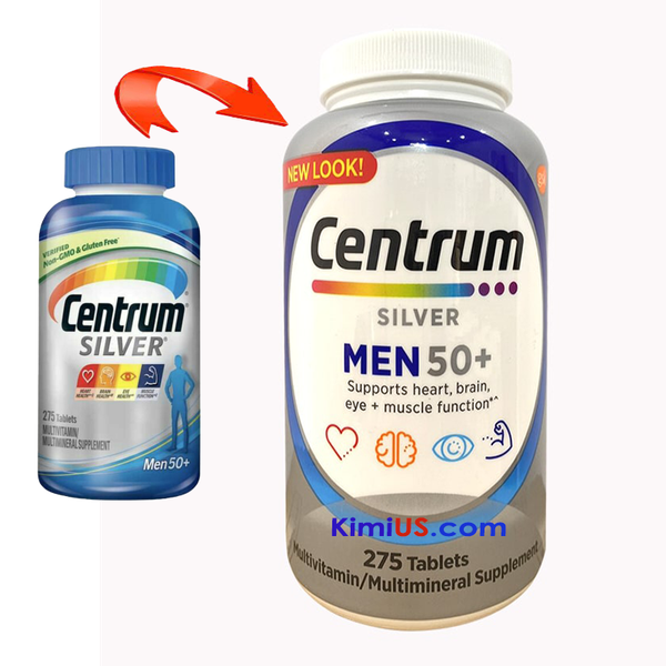  Centrum Silver men 50+ 275 viên - Viên uống bổ sung đa vitamin cho nam trên 50 tuổi của Mỹ 