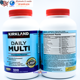  Daily multi Kirkland 500v - Viên uống bổ sung đa vitamin, khoáng chất của Mỹ 