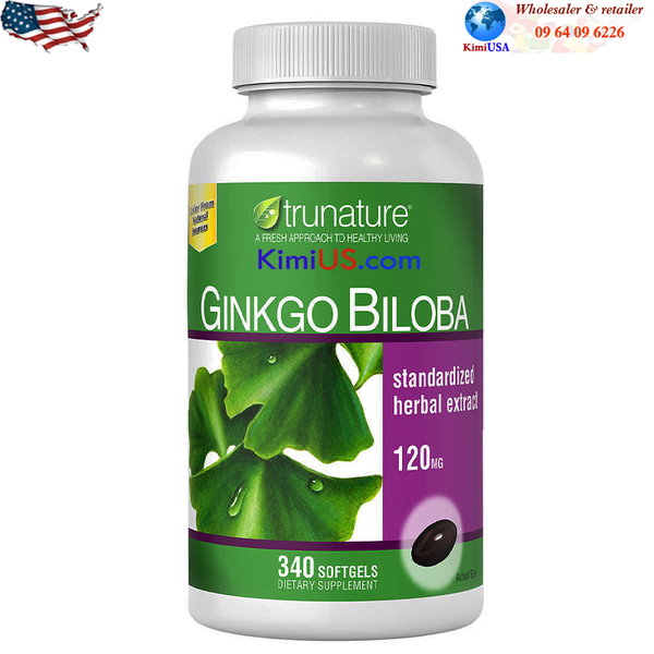  Ginkgo Biloba Trunature 120mg 340 viên - viên uống bổ não, tăng cường trí não của Mỹ (USA) 