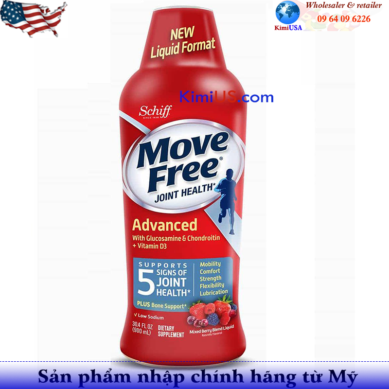  Nước uống bổ xương khớp Schiff Move Free Advanced Glucosamine Chondrotin Vitamin D3 900ml của Mỹ 