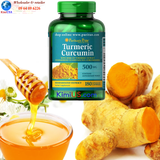  Tinh chất nghệ vàng Turmeric curcumin Puritan's Pride 500mg 180 viên của Mỹ 