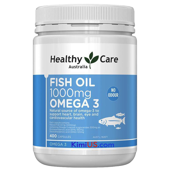  Dầu cá tự nhiên Fish Oil Omega-3 1000mg 400 viên của Úc - GG 