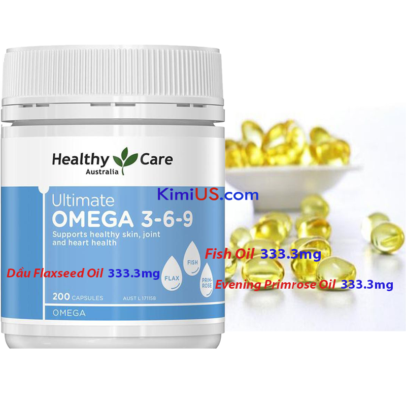  Nhân bản từ Omega 3-6-9 HealthyCare Ultimate 200 Viên chính hãng - GG 