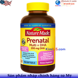  Prenatal Multi DHA Nature Made 150 viên - Viên uống cho phụ nữ mang thai của Mỹ 