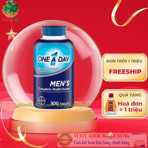  One A Day Men 50+ Health Formula - Viên uống tăng cường sức khỏe, đề kháng cho nam của Mỹ 