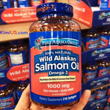  Dầu cá hồi Pure Alaska Omega-3 Wild Salmon Oil 1000mg 210 viên của Mỹ - GG 