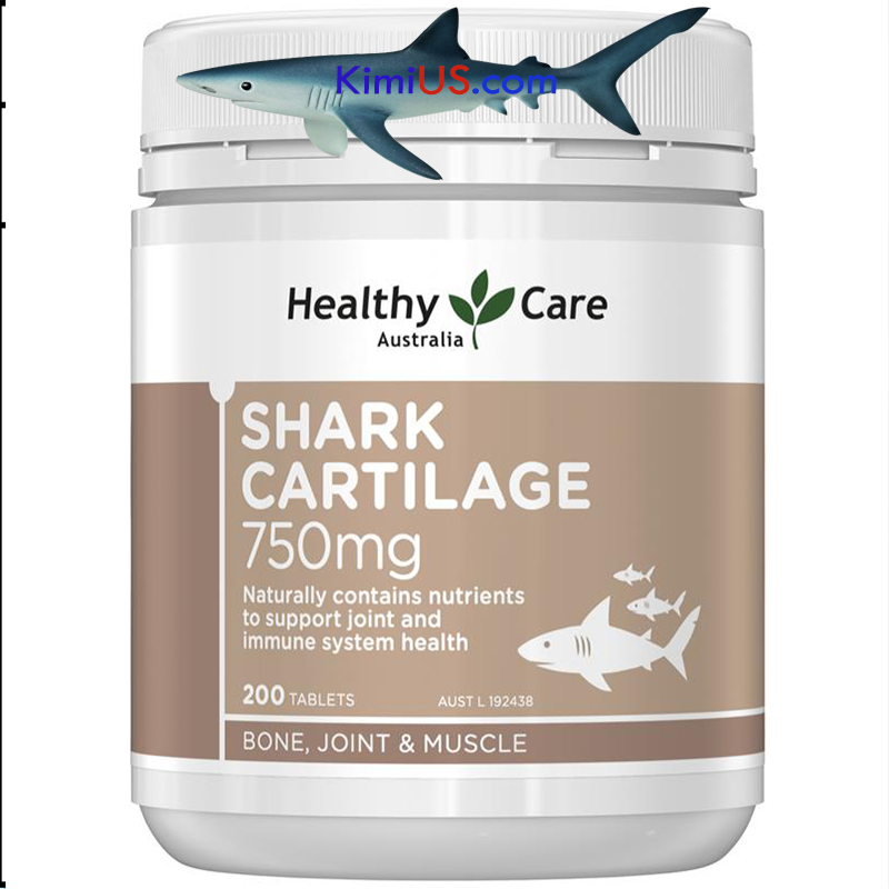  Vi sụn cá mập Shark Cartilage 750mg 200 viên Healthy Care của Úc 