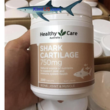  Vi sụn cá mập Shark Cartilage 750mg 200 viên Healthy Care của Úc 